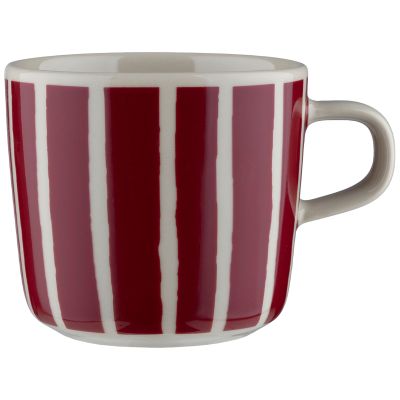 Marimekko Piccolo kahvikuppi 20 cl, valkoinen/viininpunainen | Alk. 22,00 €