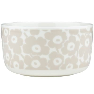 Marimekko Pikkuinen Unikko -kulho 5 dl, valkoinen/beige