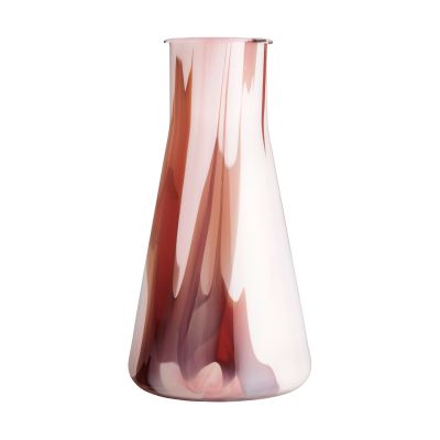 Kosta Boda Lab erlenmeyer maljakko 30,5 cm Punainen-valkoinen-pinkki | Alk. 233,00 €