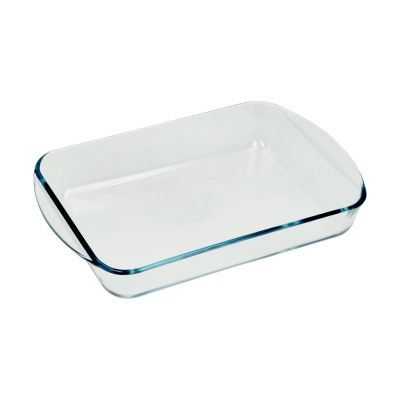 Pyrex Essentials suorakaiteen muotoinen lasinen tarjotin 35x23 cm
