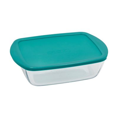 Pyrex Cook & Store suorakaiteen muotoinen lautanen kannella lasi 28x20x8 cm | Alk. 17,50 €