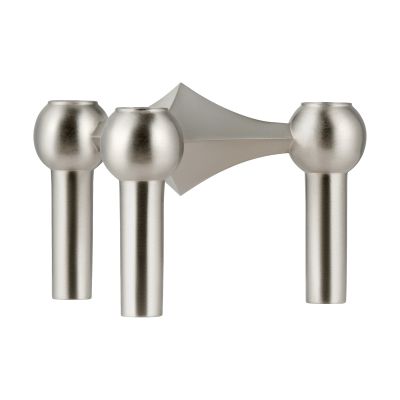 STOFF Nagel kynttilänjalka Harjattu kromi