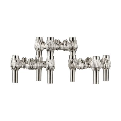 STOFF STOFF Quist kynttilänjalka 3-pack Harjattu kromi | Alk. 127,50 €