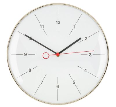 4Living Time seinäkello Ø30 cm hopea | Alk. 12,95 €