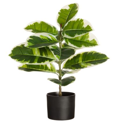 4Living Kumipuu kirjava tekokasvi ruukussa 60 cm