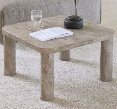 Ei brändiä Solano sohvapöytä 60x60 cm harmaa marmori