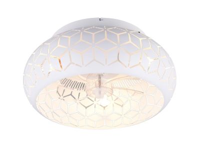 Trio Bidar tuuletinkattovalaisin Ø50 cm mattavalkoinen | Alk. 225,00 €