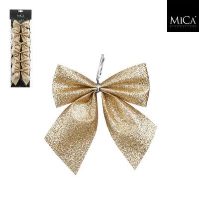 Newport Vivienne Bow Christmas Decoration Champagne 6-pack | Alk. 11,00 €