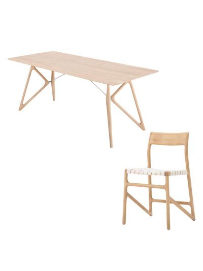 Gazzda Tink-ruokapöytä ja fawn-tuolit | Alk. 6 090,00 €