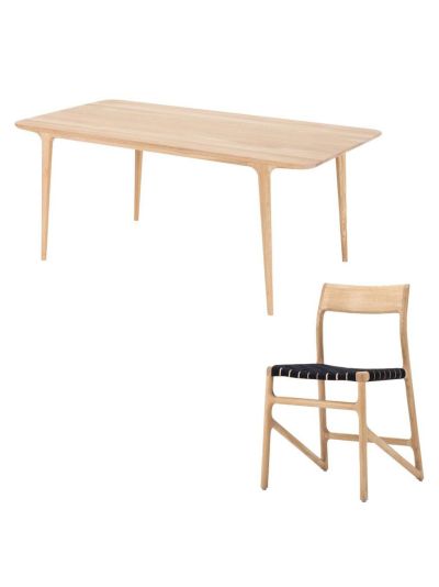 Gazzda Fawn-ruokapöytä ja fawn-tuolit | Alk. 4 690,00 €