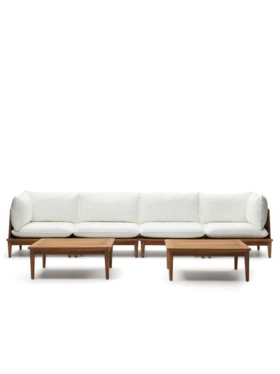 Kave Home Portitxol-ulkosohvasetti pöydällä | Alk. 3 435,00 €