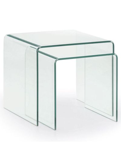 Kave Home Burano-sivupöytäsetti