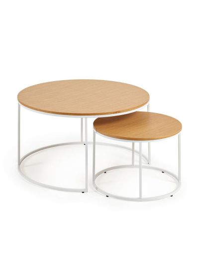 Kave Home Yoana-sivupöytäsetti