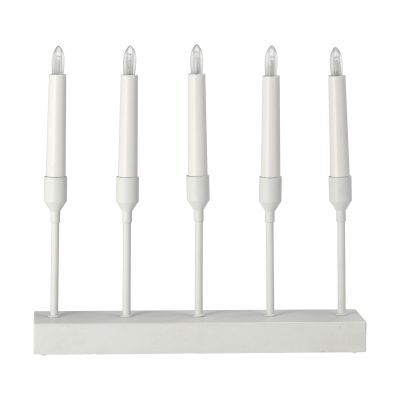 Scandi Living Kindle kannettava adventtikynttelikkö 30 cm. Valkoinen | Alk. 71,99 €