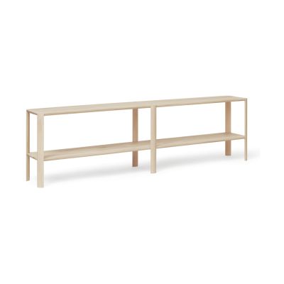 Form & Refine Leaf hylly 2 hyllytasoa 57x200 cm Valkoinen tammi | Alk. 892,00 €