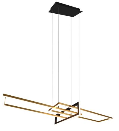 Trio Salinas LED riippuvalaisin mattamessinki/mattamusta | Alk. 233,00 €