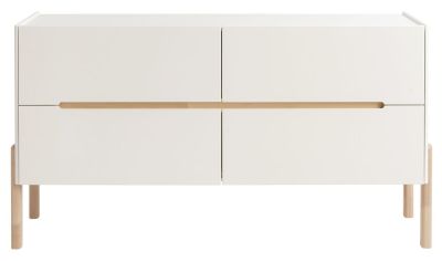 Kiteen Lennu senkki 158x36x85 cm valkoinen