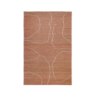 Ferm Living, Käsinkudottu Matto Juutti Gesso Terracotta 200x300 cm | Alk. 691,00 €