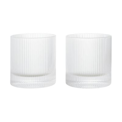 Ferm Living Ripple tumbler lasi 25 cl 2-pack Kirkas | Alk. 45,00 €