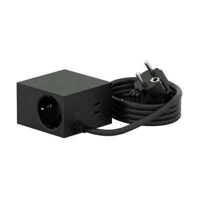 Kord Cuboid+ haaroituspistorasia USB-C 30W 2 m Black