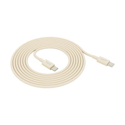 Kord Kord USB-C - USB-C latauskaapeliin 1,8 m Pearled Ivory