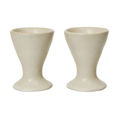 Ferm Living Flow munakupit 2 kpl Off-white speckle