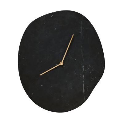 Ferm Living Melt seinäkello 28 x 33 cm Black marble | Alk. 199,00 €