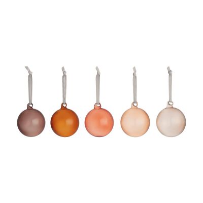 Iittala Iittalan lasinen joulupallo 80 mm 5 kpl Ruskea | Alk. 41,30 €