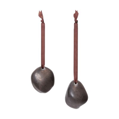 Ferm Living Bellure joulukoriste 7 cm 2 osaa Rustic Pronssi