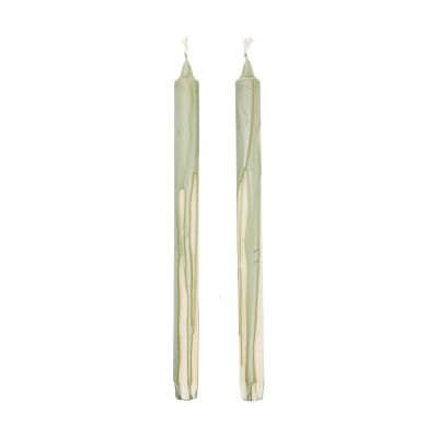 Ferm Living Dryp steariinikynttilä 2-pack Teen vihreä | Alk. 12,00 €