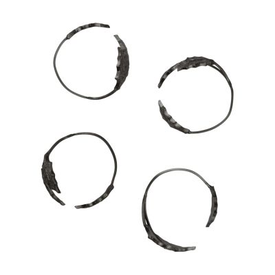 Ferm Living Holly leaf servettirengas Ø5,3 cm 4-pack Musta messinki | Alk. 45,00 €