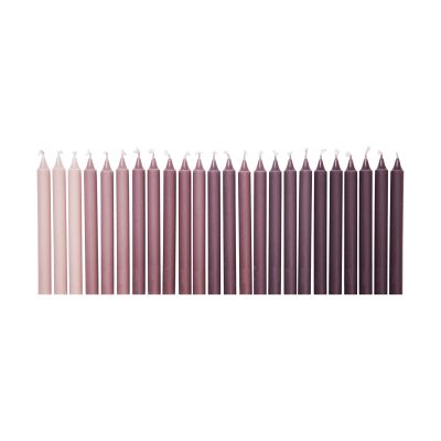 Ferm Living Ombre antiikkikynttilä 24 kpl Tumma viini | Alk. 29,00 €