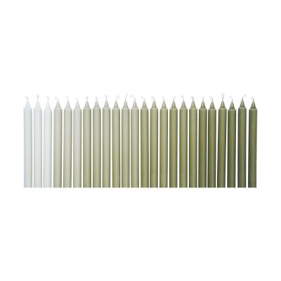 Ferm Living Ombre antiikkikynttilä 24 kpl Khaki | Alk. 29,00 €