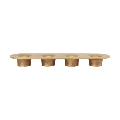 Ferm Living Soothe 4 kynttilänjalka 8x29 cm Messinkipinta | Alk. 45,00 €