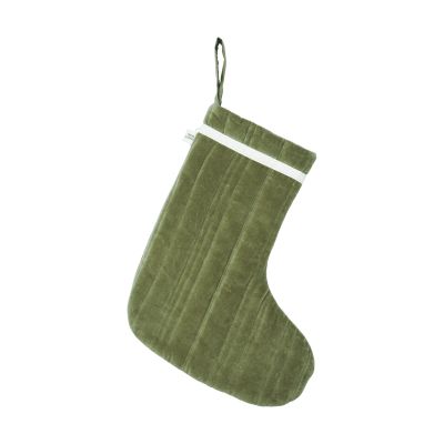 Ferm Living Vari tikattu joulusukka Velvet-khaki | Alk. 45,00 €