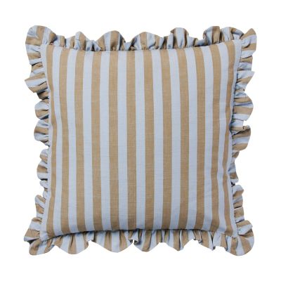 Broste Copenhagen Ina tyynynpäällinen Dusty blue-brown levä, 50x50 cm | Alk. 55,00 €