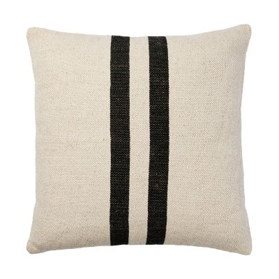 Broste Copenhagen Sigrun tyynynpäällinen Vaalea beige-musta, 50x50 cm | Alk. 44,00 €