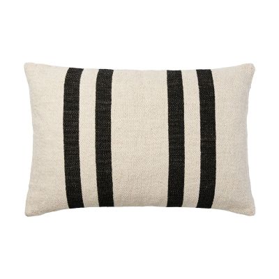 Broste Copenhagen Sigrun tyynynpäällinen Vaalea beige-musta, 40x60 cm | Alk. 44,00 €
