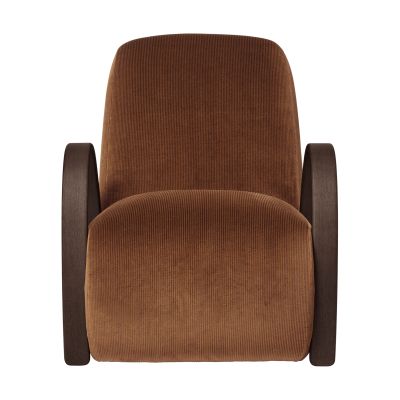 Ferm Living Buur lounge chair devoré velvet Rust | Alk. 2 715,00 €