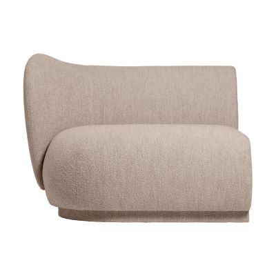 Ferm Living Rico sohvamoduuli armrest L Soft Bouclé Natural | Alk. 2 035,00 €