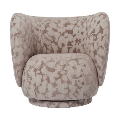 Ferm Living Rico lounge chair nojatuoli swivel Cilla-Taupe