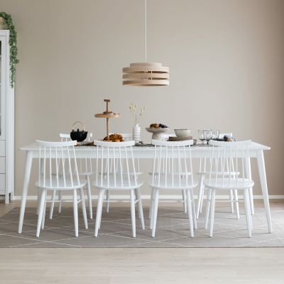 Veke Kaarna ruokapöytä 220x100 cm valkoinen, asiakaspalautus