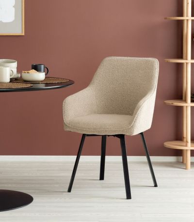 Mooda Alessio pyörivä tuoli beige/musta | Alk. 169,00 €