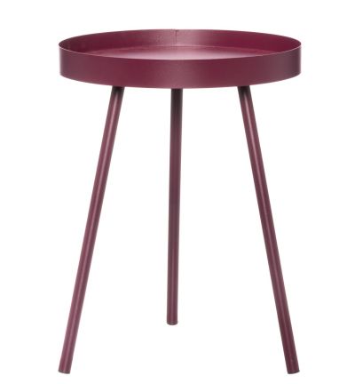 4Living Joy sivupöytä Ø30 cm burgundinpunainen