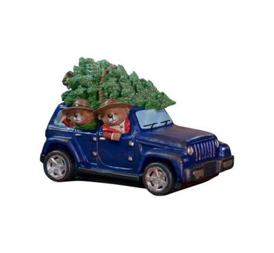 Newport Karhut autossa joulukoriste