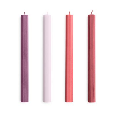 HAY Hexagon Candle kynttilä mix 4-pack Reds-bordeaux. | Alk. 19,00 €