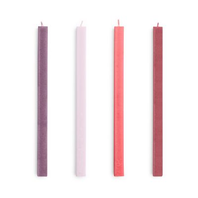 HAY Square Candle kynttilä mix 4-pack Reds-bordeaux. | Alk. 19,00 €