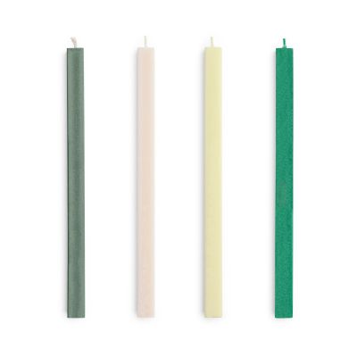 HAY Square Candle kynttilä mix 4-pack Greens-whites | Alk. 19,00 €