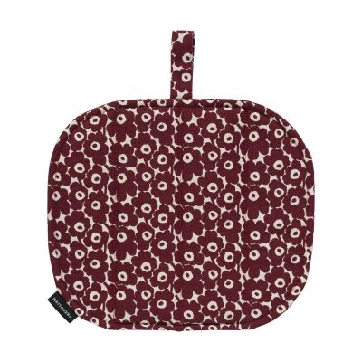Marimekko Pikkuinen Unikko patalappu 21,5x21,5 cm Linenburgundy | Alk. 19,00 €