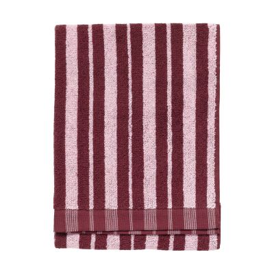 Marimekko Raide käsipyyhe 50x70 cm Burgundi-pinkki | Alk. 28,00 €